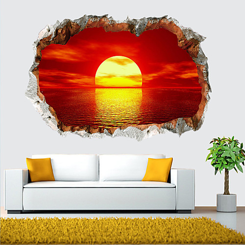 

Landscape Wall Stickers Living Room, Removable PVC Home Decoration Wall Decal 6040cm