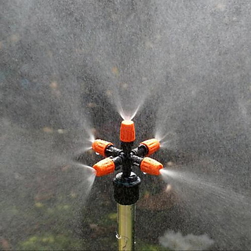 

Garden Sprinklers Automatic Watering Grass Lawn 360 Degree Circle Rotating Water Sprinkler 5 Nozzles Garden Pipe Hose