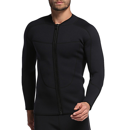 

MYLEDI Men's Wetsuit Jacket 3mm SCR Neoprene Jacket Windproof Long Sleeve Front Zip - Diving Patchwork Autumn / Fall Spring Summer / Winter / Stretchy