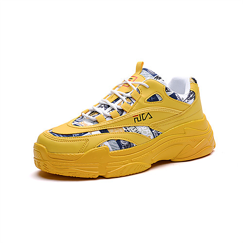 

Men's Synthetics Fall / Spring & Summer Trainers / Athletic Shoes Running Shoes / Walking Shoes Breathable Yellow / White / Beige