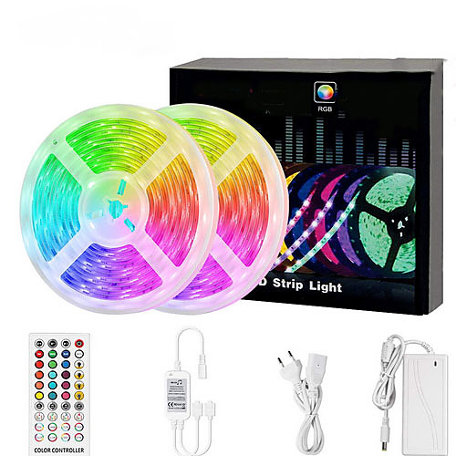 

10m Flexible LED Light Strips Flexible Tiktok Lights 300 LEDs SMD5050 Multi Color Decorative TV Background 12 V