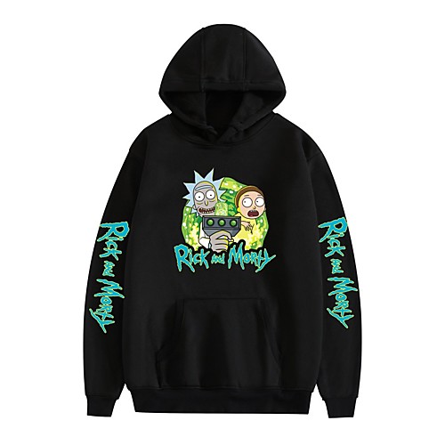 

Inspired by Rick and Morty Dali Cosplay Costume Hoodie Pure Cotton Print Printing Hoodie For Men's / Women's