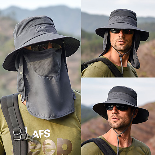 

Fishing Hat Fisherman Hat Hiking Hat Hat 1 PCS Sunscreen UV Resistant Breathable Quick Dry Solid Color Polyester Autumn / Fall Spring Summer for Men's Women's Camping / Hiking Hunting Fishing Army