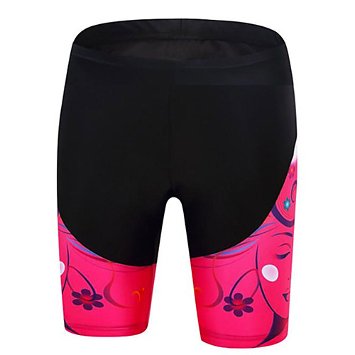 

21Grams Women's Cycling Shorts Spandex Bike Shorts Padded Shorts / Chamois Pants Quick Dry Breathable Sports Patchwork Floral Botanical Black / Red Mountain Bike MTB Road Bike Cycling Clothing Apparel