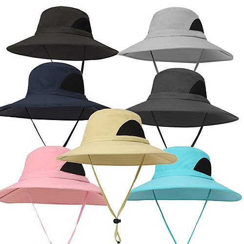 

Adults' Bucket Hat Fisherman Hat Hat Spring, Fall, Winter, Summer Outdoor Fishing Nylon UV Sun Protection Anti-Mosquito Protective Safety Hat / Women's / Men's