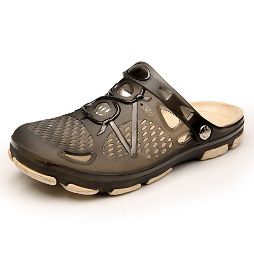 

Men's Summer Casual Daily Outdoor Sandals PVC Breathable Black / Dark Green / Dark Blue