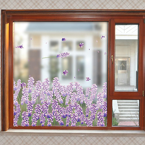 

Matte / Floral 60 cm 58 cm Window Sticker / Matte / Door Sticker PVC(PolyVinyl Chloride)