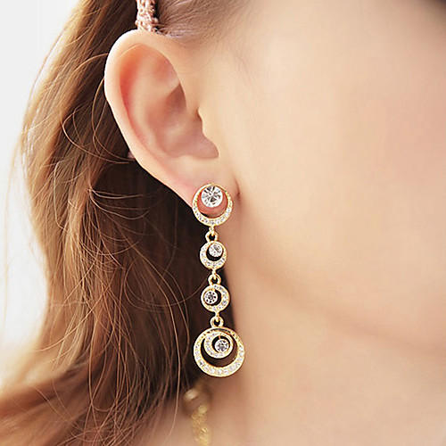 

Women's Earrings Holiday Wedding Birthday Romantic Earrings Jewelry Gold / Silver For Date Street Festival 1 Pair