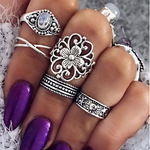 

Women's Ring 1 set Gold Silver Alloy Elegant Holiday European Festival Jewelry