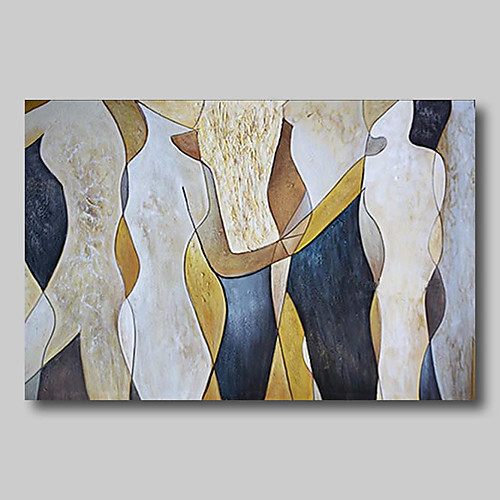 

Oil Painting Hand Painted Horizontal Abstract Comtemporary Modern Stretched Canvas