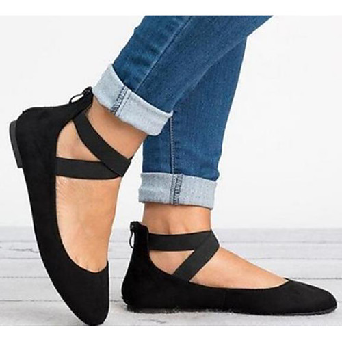 

Women's Flats Flat Heel Round Toe Satin Summer Light Brown / Brown / Black