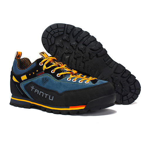 

Men's Hiking Shoes Mountaineer Shoes Anti-Slip Anti-Shake / Damping Cushioning Ventilation Low-Top Outsole Pattern Design Camping / Hiking Hunting Fishing Autumn / Fall Spring & Summer Yellow Red