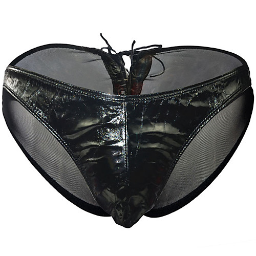 

Men's Basic Briefs Underwear - Normal Low Waist Black One-Size