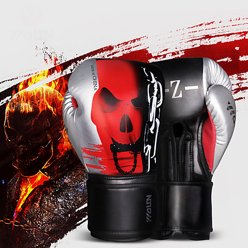 

Boxing Gloves For Martial Arts Muay Thai MMA Kickboxing Full Finger Gloves Durable Shock Absorption Breathable Shockproof Adults Men's Women's - Red / White BlackSliver