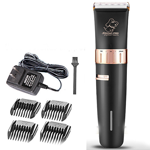 

Cat Pets Dog Grooming Hair Trimmers Hair Clipper Tool Kit Pet Hair Remover Cordless Ceramic Alloy Grooming Kits Wireless Electric Rechargeable Pet Grooming Supplies White Black 1 set