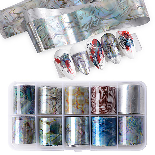 

10 pcs Foil Sticker Galaxy nail art Manicure Pedicure Multi-Design / Universal Trendy / Fashion Daily