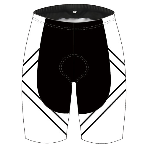 

21Grams Men's Cycling Shorts Bike Shorts Padded Shorts / Chamois Pants Breathable Quick Dry Ultraviolet Resistant Sports Black / White Mountain Bike MTB Road Bike Cycling Clothing Apparel Bike Wear
