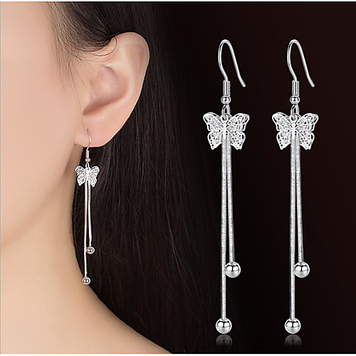 

Women's Hoop Earrings Earrings Classic Fashion Punk Trendy Romantic Sweet Cute Earrings Jewelry Silver For Gift Date Street Birthday Festival 1 Pair