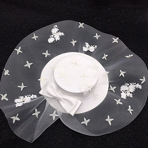 

Net Fascinators with Solid 1 Piece Wedding / Tea Party Headpiece
