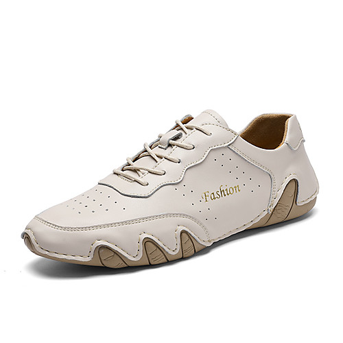 

Men's Summer Daily Oxfords PU Non-slipping Black / Beige