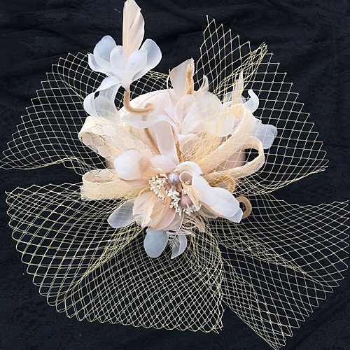 

Net Fascinators with Flower 1 Piece Wedding / Tea Party Headpiece