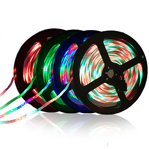 

5m Flexible LED light strips RGB Tiktok Lights 300 LEDs SMD2835 8mm 1pc Warm White White Red Cuttable Decorative Suitable for Vehicles 12 V