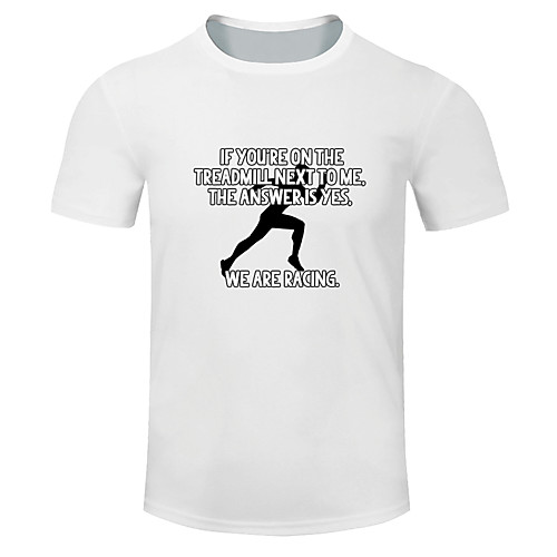 

Men's Short Sleeve Running Shirt Tee Tshirt Top Cotton Breathable Moisture Wicking Soft Gym Workout Running Active Training Jogging Sportswear Funny Plus Size White Light Green Burgundy Blue Dark