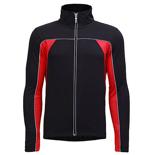 

Jaggad Men's Long Sleeve Cycling Jersey Black / Red Black / Green Black / Blue Patchwork Bike Jersey Top Mountain Bike MTB Road Bike Cycling Breathable Quick Dry Sweat-wicking Sports Clothing Apparel