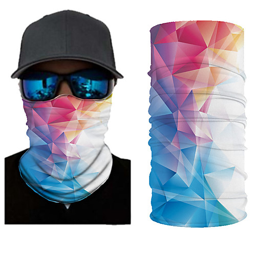 

Neck Gaiter Pollution Protection Quick Dry Ultraviolet Resistant Rainbow Balaclavas Bandana for Adults' Road Cycling Hiking Cycling