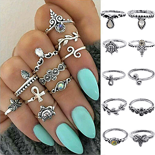 

Women's Ring 1 set Gold Silver Alloy Elegant Holiday European Festival Jewelry