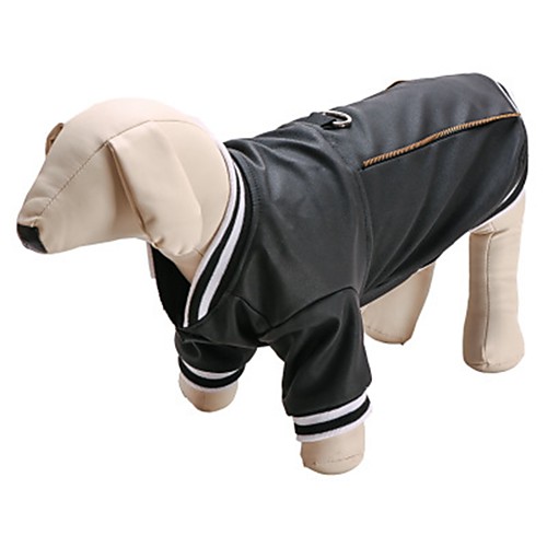 

Dog Vest Puppy Clothes Animal Fashion Winter Dog Clothes Puppy Clothes Dog Outfits Black Black Costume for Girl and Boy Dog PU Leather S M L