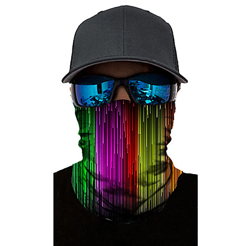 

Neck Gaiter Pollution Protection Quick Dry Ultraviolet Resistant Rainbow Balaclavas Bandana for Adults' Road Cycling Hiking Cycling