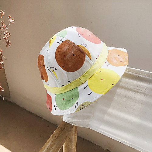 

Fishing Hat Fisherman Hat Hiking Hat Hat 1 PCS Portable Sunscreen UV Resistant Breathable Printing Cotton Autumn / Fall Spring Summer for Boys' Girls' Camping / Hiking Hunting Fishing Yellow Pink Grey