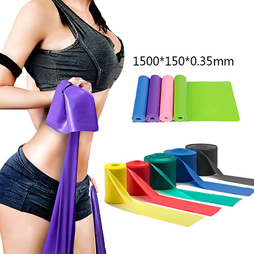 

Exercise Resistance Bands 1 pcs Sports TPE Home Workout Gym Yoga Odor Free Eco-friendly Non Toxic High Elasticity Strength Training Physical Therapy Leg Shaping For Men Women Waist & Back Leg Abdomen