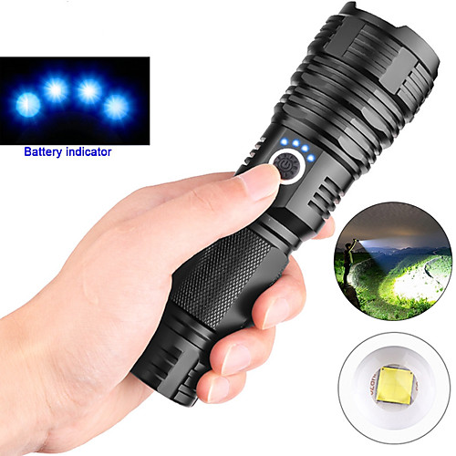 

xhp50 LED Flashlights / Torch Waterproof 3000 lm LED LED 1 Emitters 5 Mode with USB Cable Waterproof Professional Durable Creepy Camping / Hiking / Caving Everyday Use Cycling / Bike Outdoor USB