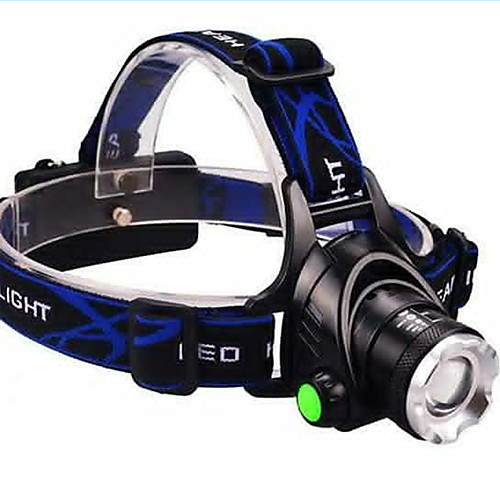 

T6 headlamp Headlamps Waterproof 3000 lm LED LED 1 Emitters 4 Mode Waterproof Rotatable Portable Creepy Camping / Hiking / Caving Everyday Use Cycling / Bike USB Natural White Light Source Color Bule