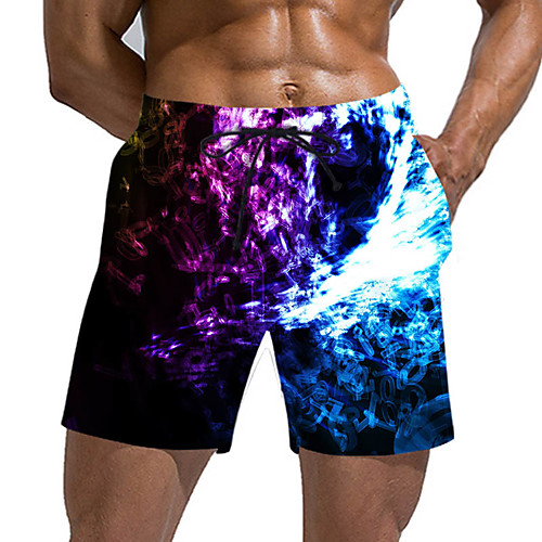 

Men's Sporty Exaggerated Plus Size Skinny Sweatpants Shorts Pants - Geometric Pattern 3D Print Sporty Print Rainbow US32 / UK32 / EU40 / US34 / UK34 / EU42 / US36 / UK36 / EU44 / Drawstring