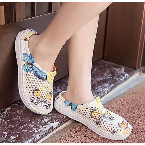 

Women's Sandals Flat Sandal Summer Flat Heel Round Toe Daily PU Purple / Yellow / Pink