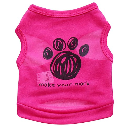 

Dog Cat Pets Shirt / T-Shirt Puppy Clothes Print Cartoon Quotes & Sayings Casual / Daily Cute Dog Clothes Puppy Clothes Dog Outfits Black Blue Pink Costume for Girl and Boy Dog Cotton XS S M L XL