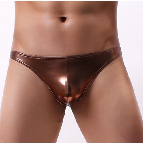 

Men's Sequins / Basic Boxers Underwear / Briefs Underwear Mid Waist Gold Green Blue S M L