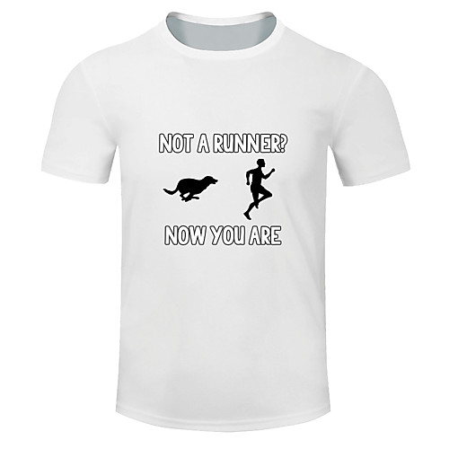 

Men's Short Sleeve Running Shirt Tee Tshirt Top Cotton Breathable Moisture Wicking Soft Gym Workout Running Active Training Jogging Sportswear Funny Plus Size White Black Red Light Green Burgundy Blue