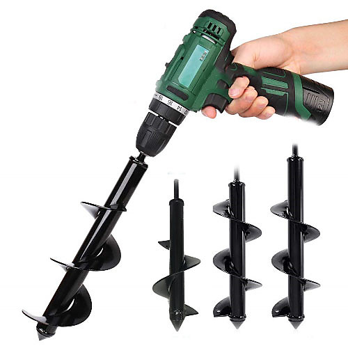 

Hand Electric Drill General Garden Planting Flowers And Vegetables Spiral Leaf Drill Bit Pit Digging Drill Bit