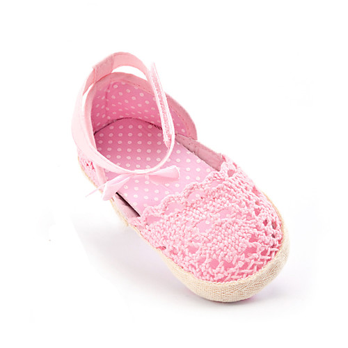 

Girls' Comfort / First Walkers Cotton Flats Embroidery Infants(0-9m) / Toddler(9m-4ys) Bowknot White / Pink Spring / Fall