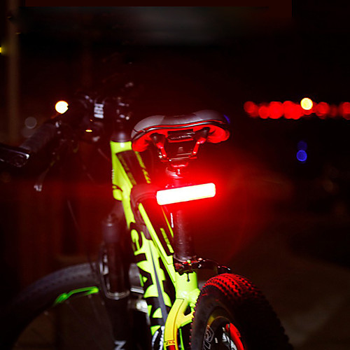 

LED Bike Light Rear Bike Tail Light Safety Light Tail Light LED Bicycle Cycling Wide Angle Quick Release Color Gradient Li-polymer 120 lm Rechargeable Battery Red Multi Color Dual Light Source Color
