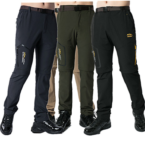 

Men's Hiking Pants Trousers Solid Color Summer Outdoor Standard Fit Waterproof Breathable Quick Dry Sweat-wicking Pants / Trousers Bottoms Black Light Grey Dark Blue Hunting Fishing Climbing L XL XXL