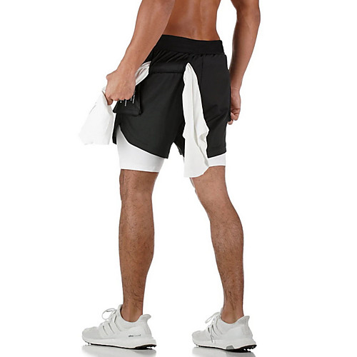 

Men's Sporty Loose Shorts Pants Camouflage White Black