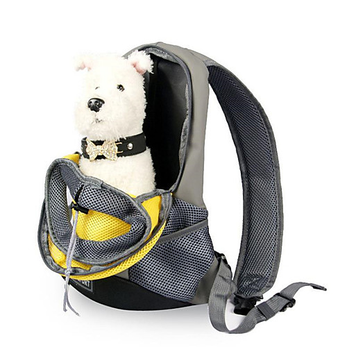 

Rodents Dog Cat Travel Carrier Bag Portable Breathable Durable Solid Colored Fabric Terylene Yellow