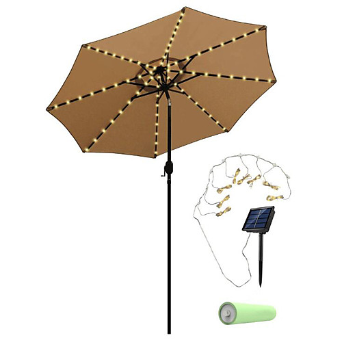 

5m 20 LED Festoon Solar Power Umbrella String Lights Outdoor Waterproof Garden Lawn Lamp Carriage Lantern Umbrella Lights with Lithium Battery
