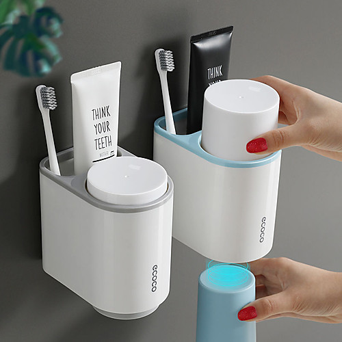 

Simple Magnetic Wall-mounted Toothbrush Holder For Couples