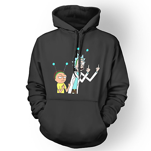 

Inspired by Rick and Morty Hoodie Polyster Print Printing Hoodie For Men's / Women's